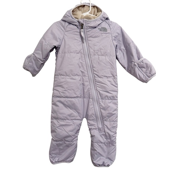 The North Face Lavender Bunting Snowsuit Size 6-12 MO - Picture 1 of 9